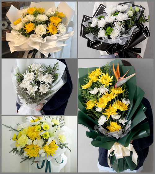 西藏拉萨墨竹工卡县尼玛江热乡白事花束代送